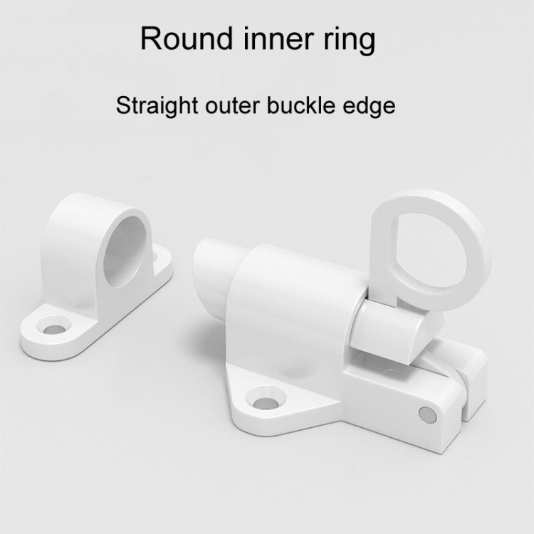 Solid Aluminum Alloy Plane Shape Spring Automatic Rebound Latch(Black) by bashfashion