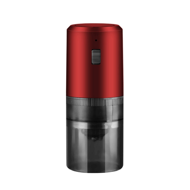 USB Rechargeable Adjustable Coarse and Fine Household Portable Electric Coffee Bean Grinder(Red) by bashfashion