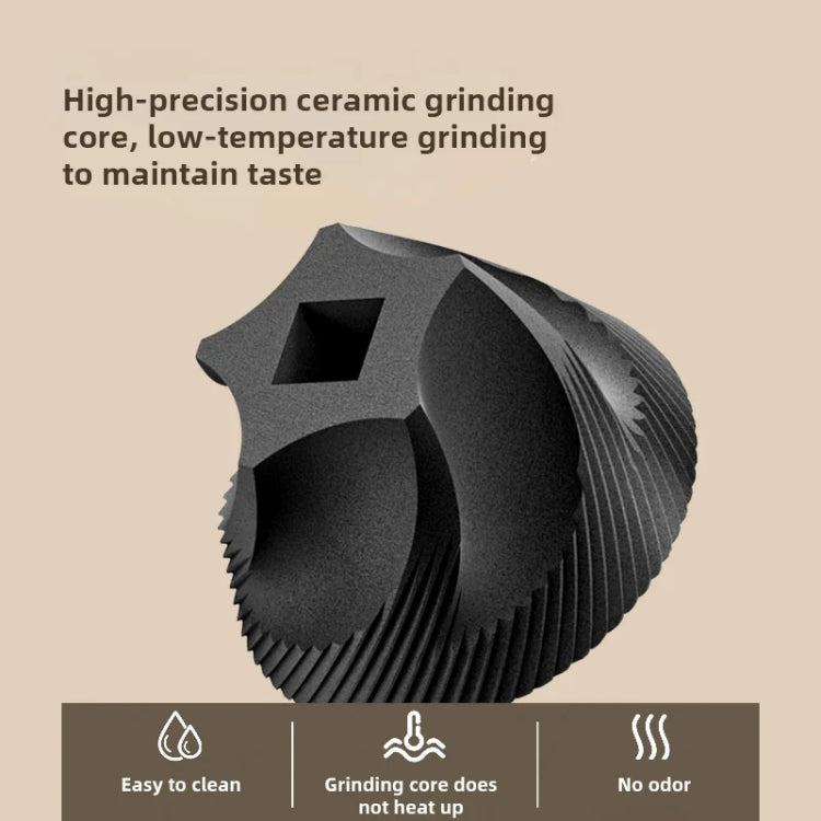 USB Rechargeable Adjustable Coarse and Fine Household Portable Electric Coffee Bean Grinder(Black) by bashfashion