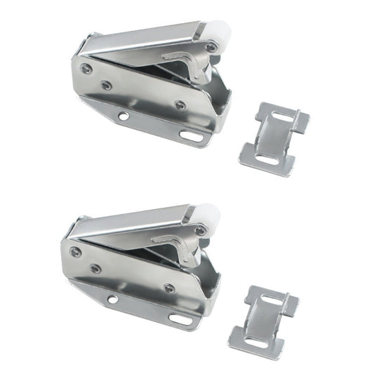 2pcs Household Thickened Closet Cabinet Door Latch, Style: V-Nose Lock Rebounder by bashfashion