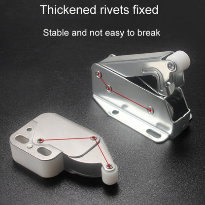 2pcs Household Thickened Closet Cabinet Door Latch, Style: V-Nose Lock Rebounder by bashfashion
