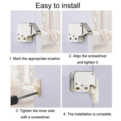 2pcs Household Thickened Closet Cabinet Door Latch, Style: V-Nose Lock Rebounder by bashfashion