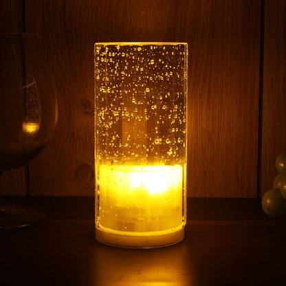 USB Charging LED Round Bar Crystal Lamp KTV Atmosphere Decorative Light, Color: Yellow by bashfashion