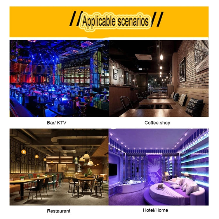 USB Charging LED Round Bar Crystal Lamp KTV Atmosphere Decorative Light, Color: Blue by bashfashion