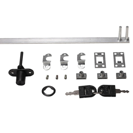 Home Office Desk Drawer Triple Connect File Cabinet Lock, Style: Front Black by bashfashion