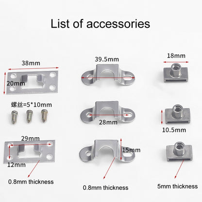 Home Office Desk Drawer Triple Connect File Cabinet Lock, Style: Side White by bashfashion