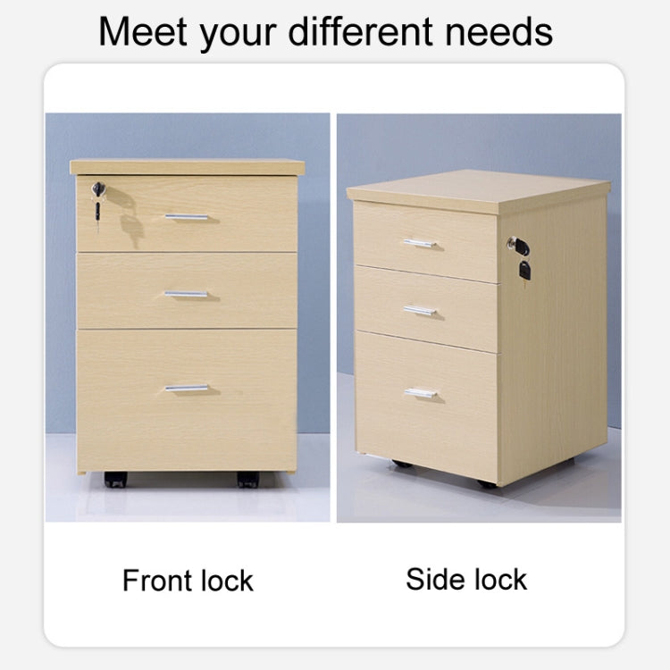 Home Office Desk Drawer Triple Connect File Cabinet Lock, Style: Side White by bashfashion