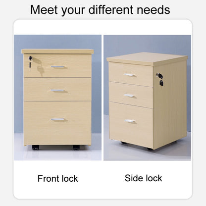 Home Office Desk Drawer Triple Connect File Cabinet Lock, Style: Side Black by bashfashion