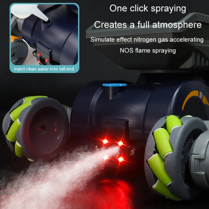 Eight Wheel Stunt Robot Dog Smart Gesture Sensor RC Kids Toy Car With Lights Music Spray Car, Style: Orange Dual RC by bashfashion