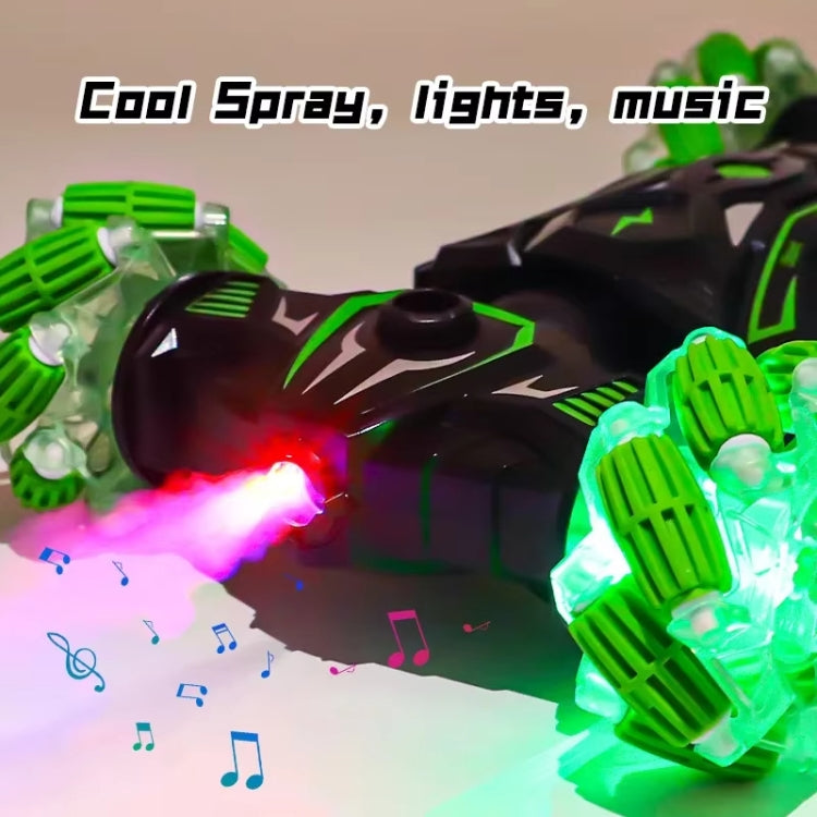 2.4G Spray RC Car Gesture Sensor Music Lights Twist Stunt Drift Car Double Side Driving Buggy Toy, Color: Handle RC Blue by bashfashion