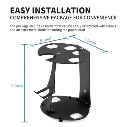 For Dyson Airwrap Curling Iron Desktop Storage Rack Wall-mounted Carbon Steel Bracket by bashfashion