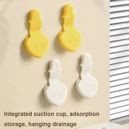 2pcs Heart-shaped Heat Insulation Anti-scalding Gloves Silicone Non-slip Bowl and Plate Clamp(Yellow) by bashfashion