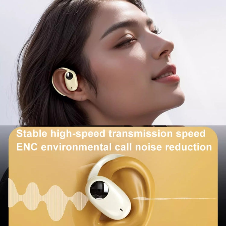 Wireless Hanging Ear Bluetooth Earphone Bone Conduction No In-Ear Open Sports Earphones(Black) by bashfashion
