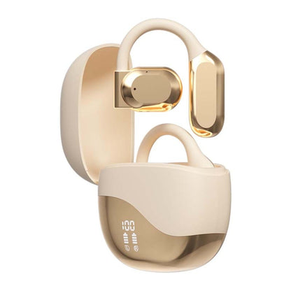 M62 Open-Ear Bone Conduction Long Life OWS Wireless Bluetooth Earphones(Gold) by bashfashion