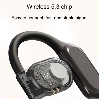 M62 Open-Ear Bone Conduction Long Life OWS Wireless Bluetooth Earphones(Gold) by bashfashion