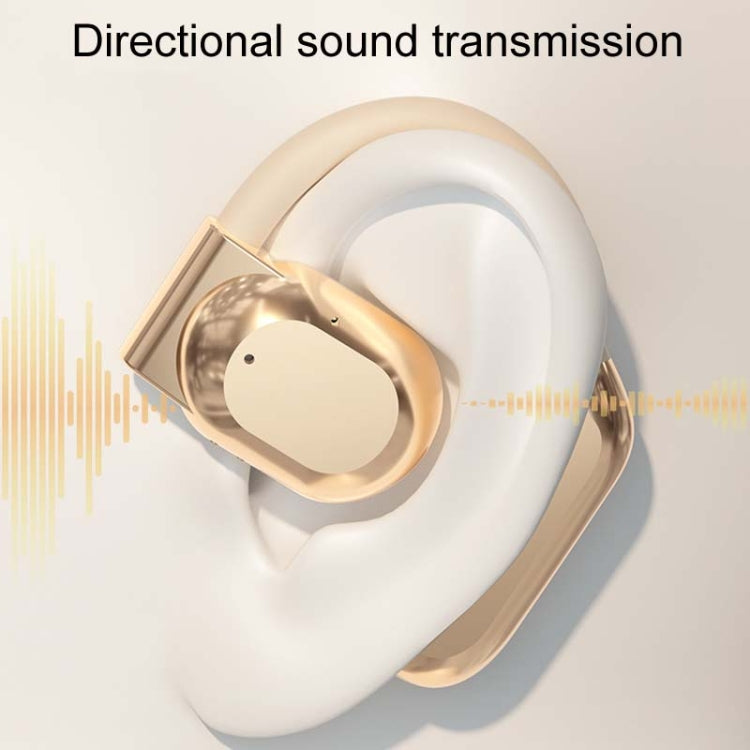 M62 Open-Ear Bone Conduction Long Life OWS Wireless Bluetooth Earphones(Gold) by bashfashion