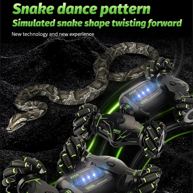 Children RC Car Toy Lights Electric Gesture Sensor Remote Control Twisting Stunt Car, Color: Green Single RC(1:12) by bashfashion