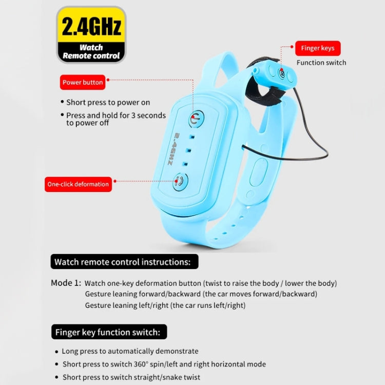 Children RC Car Toy Lights Electric Gesture Sensor Remote Control Twisting Stunt Car, Color: Green Single RC(1:12) by bashfashion