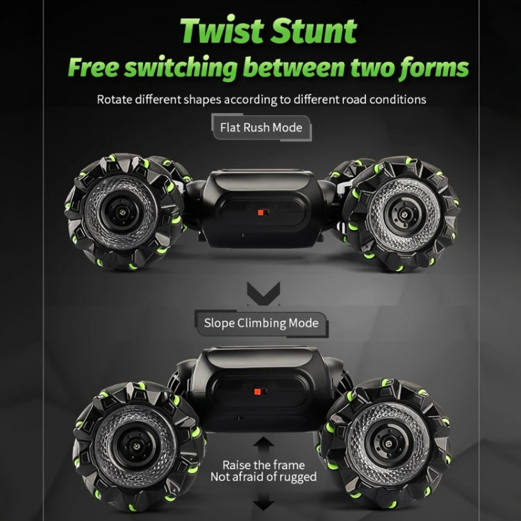 Children RC Car Toy Lights Electric Gesture Sensor Remote Control Twisting Stunt Car, Color: Green Single RC(1:12) by bashfashion