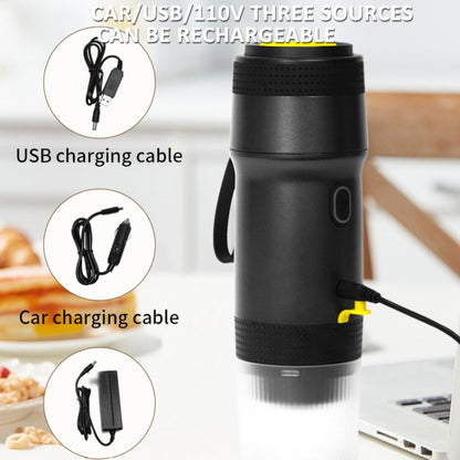 12V 3 In 1 Car Self-heating Coffee Machine Compatible With Large / Small Capsules and Ground Coffee, EU Plug(Silver) by bashfashion