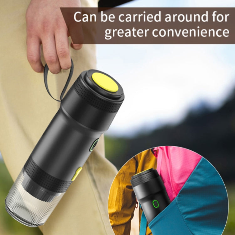 12V 3 In 1 Car Self-heating Coffee Machine Compatible With Large / Small Capsules and Ground Coffee, EU Plug(Silver) by bashfashion