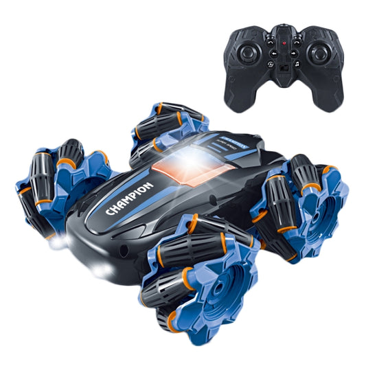 2.4G Stunt RC Car Drift Car Double-sided Racing Tumble Buggy Toy, Style: Single RC Blue by bashfashion