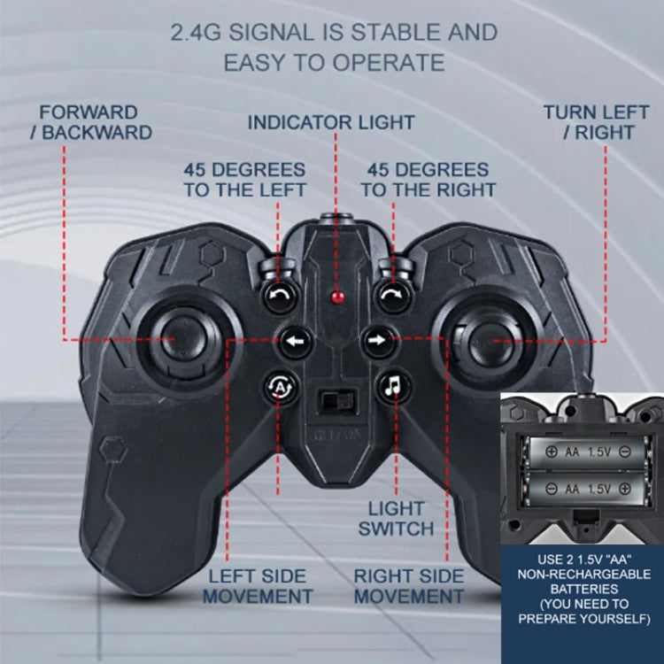 2.4G Stunt RC Car Drift Car Double-sided Racing Tumble Buggy Toy, Style: Single RC Green by bashfashion