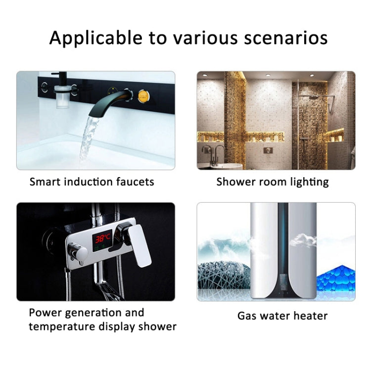 Pipeline Water Flow Generator DC Output for Smart Faucets, Gas Water Heaters by bashfashion