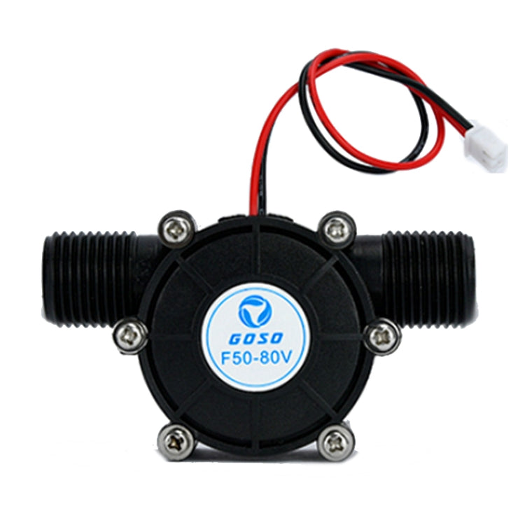 GOSO F50 0-80V Micro Hydroelectric Generator Voltage-stabilized DC Tap Water Flow Generator by bashfashion