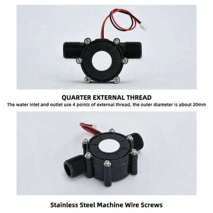 GOSO F50 0-80V Micro Hydroelectric Generator Voltage-stabilized DC Tap Water Flow Generator by bashfashion