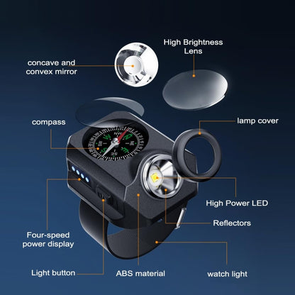 Outdoor Portable Night Running Multifunctional SOS Warning Wrist Light by bashfashion