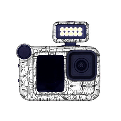 For GOPro HERO13 Black Camera Stickers Body Protective Film, Style: 08 Circuit White by bashfashion