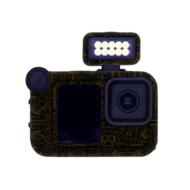 For GOPro HERO13 Black Camera Stickers Body Protective Film, Style: 10 Circuit Dark Gold by bashfashion