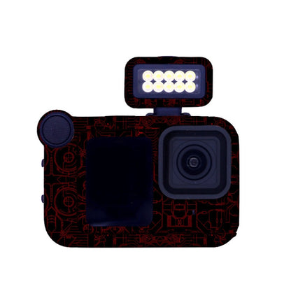 For GOPro HERO13 Black Camera Stickers Body Protective Film, Style: 11 Circuit Red by bashfashion