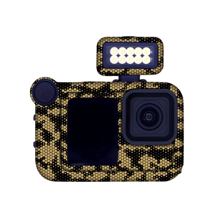 For GOPro HERO13 Black Camera Stickers Body Protective Film, Style: 15 Snake Scale Gold by bashfashion