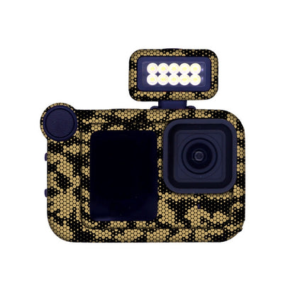 For GOPro HERO13 Black Camera Stickers Body Protective Film, Style: 15 Snake Scale Gold by bashfashion