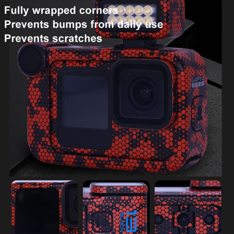 For GOPro HERO13 Black Camera Stickers Body Protective Film, Style: 11 Circuit Red by bashfashion