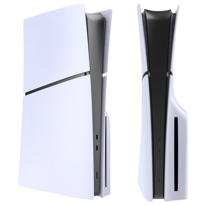 For PS5 Slim Replacement Faceplate Shell Detachable Protective Case, Model: Disc Edition White by bashfashion