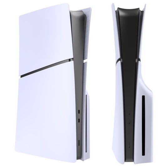 For PS5 Slim Replacement Faceplate Shell Detachable Protective Case, Model: Disc Edition White by bashfashion