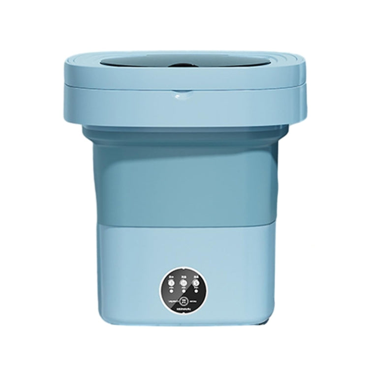 Fully Automatic Mini Foldable Washing Machine With Dehydration Function, Size: EU Plug(Blue) by bashfashion