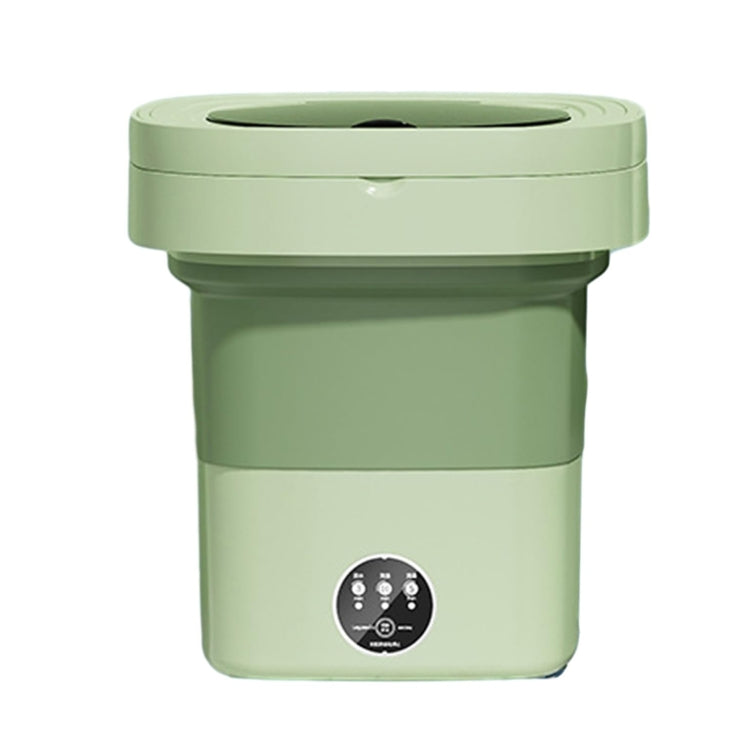 Fully Automatic Mini Foldable Washing Machine With Dehydration Function, Size: AU Plug(Green) by bashfashion