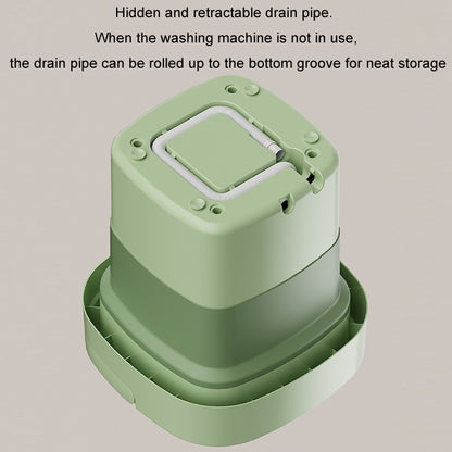 Fully Automatic Mini Foldable Washing Machine With Dehydration Function, Size: AU Plug(Blue) by bashfashion