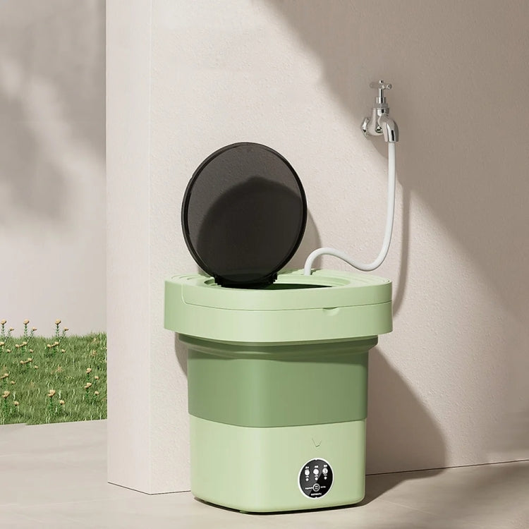 Fully Automatic Mini Foldable Washing Machine With Dehydration Function, Size: UK Plug(Blue) by bashfashion