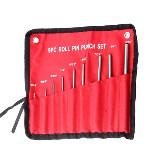 9-in-1 Heavy Duty Roll Pin Punch Set Round Punch Removal Tools, Spec: Canvas Packaging by bashfashion