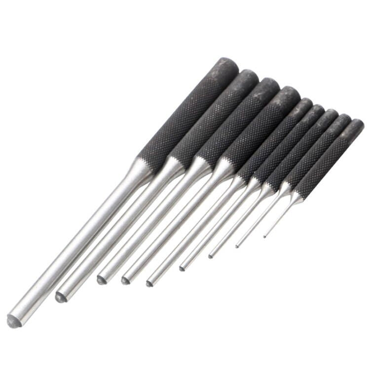 9-in-1 Heavy Duty Roll Pin Punch Set Round Punch Removal Tools, Spec: with Hammer by bashfashion