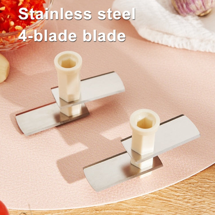 Hand-pushed Garlic Cutter Manual Food Processor Vegetable Chopper(Green) by bashfashion