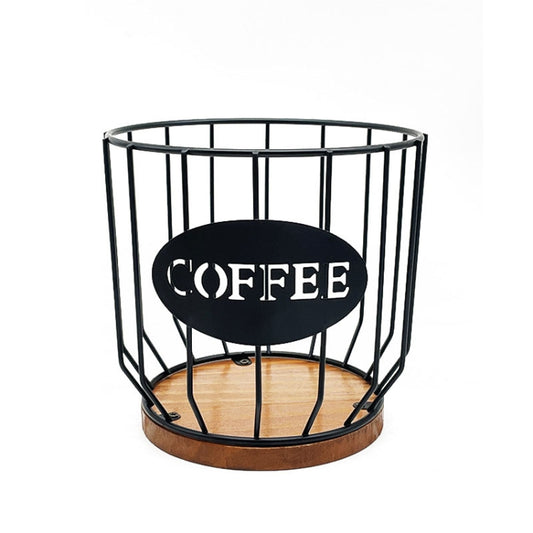 Coffee Capsule Filter Storage Basket Home Kitchen Decorations, Color: C Black No Lid by bashfashion