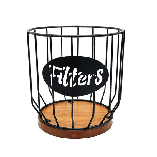 Coffee Capsule Filter Storage Basket Home Kitchen Decorations, Color: F Black No Lid by bashfashion