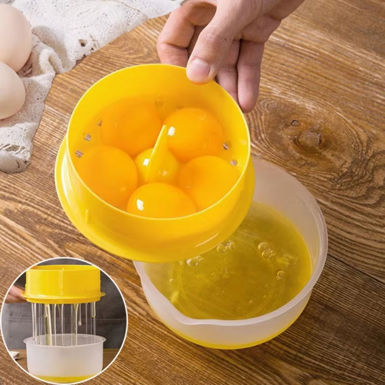 Large Capacity Egg White Egg Yolk Separator with Storage Box Bakeware Kitchen Tools(Orange) by bashfashion