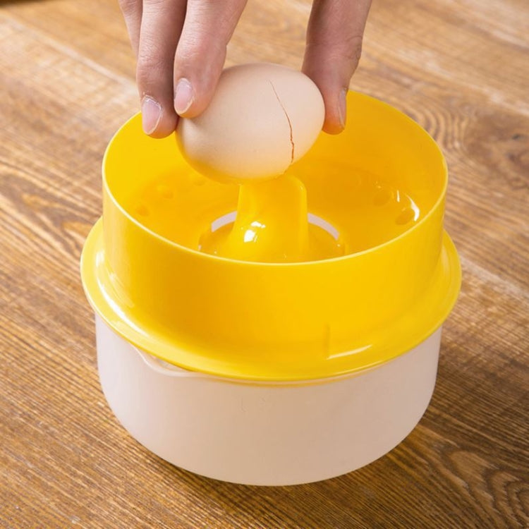Large Capacity Egg White Egg Yolk Separator with Storage Box Bakeware Kitchen Tools(Orange) by bashfashion
